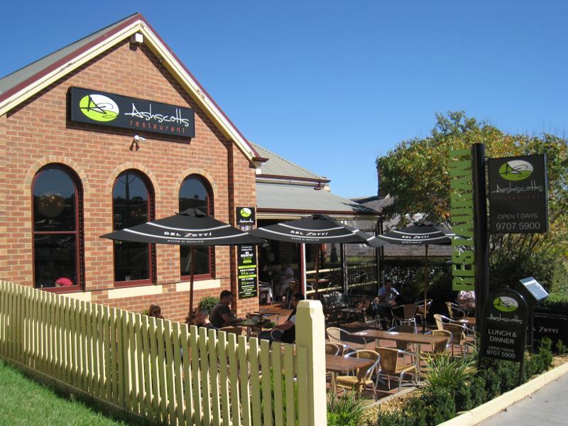Berwick - Commercial centre and shops, High Street: Ashscotts, south side of High St east of Gloucester Av