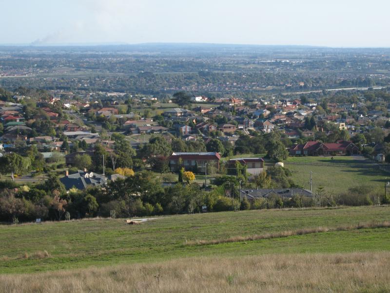 Berwick - Old Coach Road: South-westerly view through housing estates