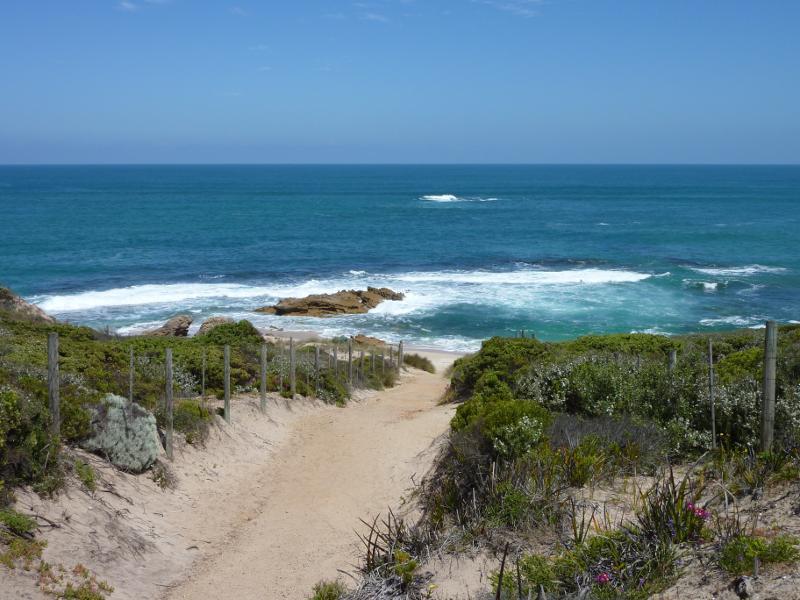 Blairgowrie - Koonya Ocean Beach, off southern end of Hughes Road: Track down to beach