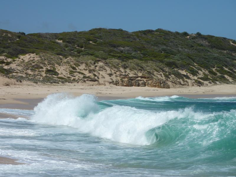 Blairgowrie - Koonya Ocean Beach, off southern end of Hughes Road: Beach near Pelly Point