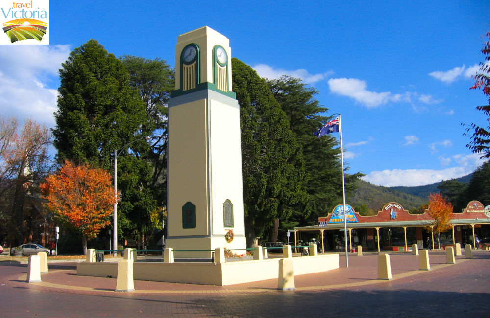 Bright - Memorial clock tower, Anderson Street at Ireland Street