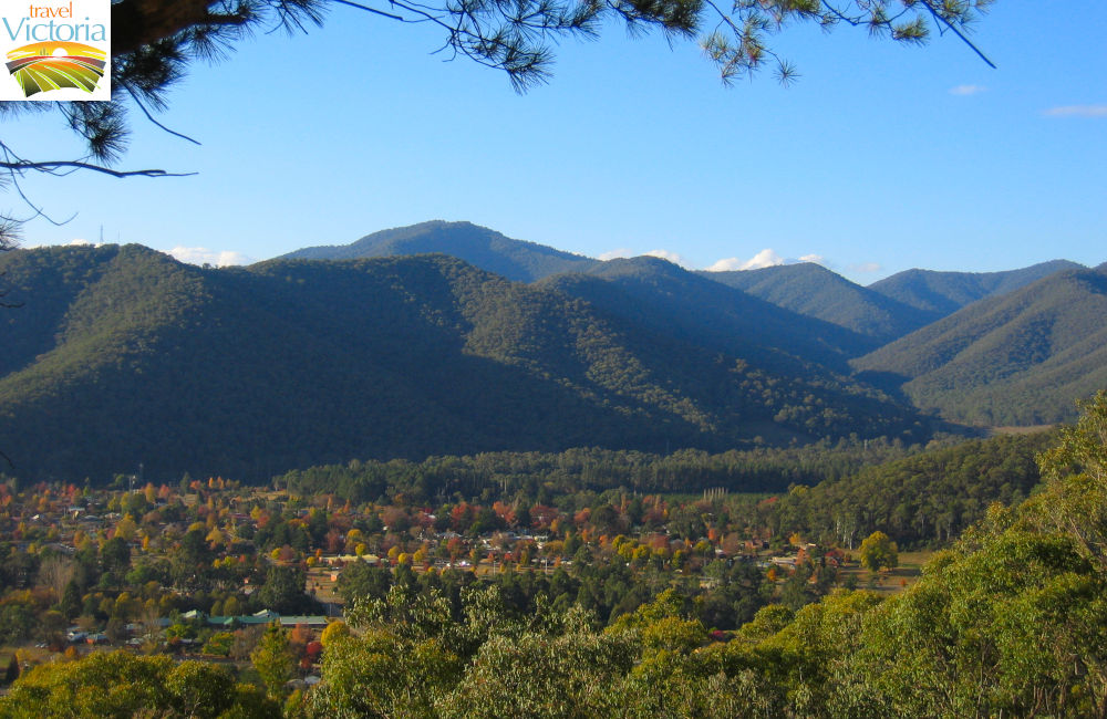Bright - North-easterly view from Huggins Lookout