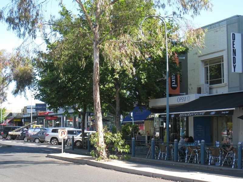 Brighton - Shops along Church Street: View south-east along Church St near Dendy Palace Cinemas