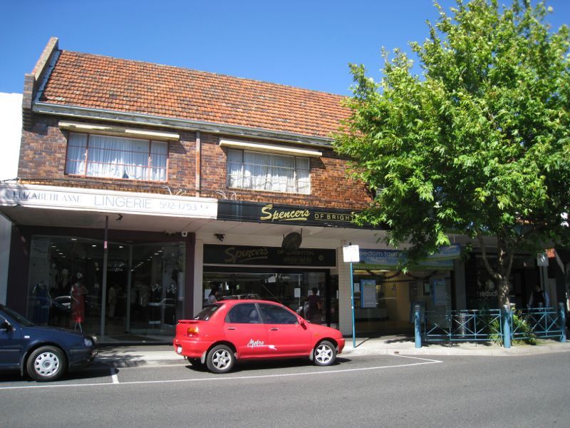 Brighton - Shops along Church Street: Shops along north side of Church St east of Carpenter St