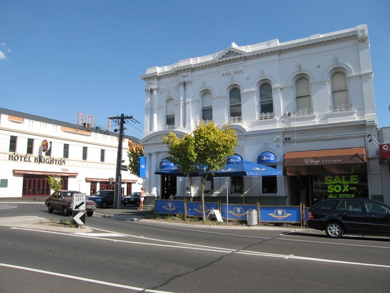 Brighton - Shops along Bay Street: Corner of Bay St and St Andrews St