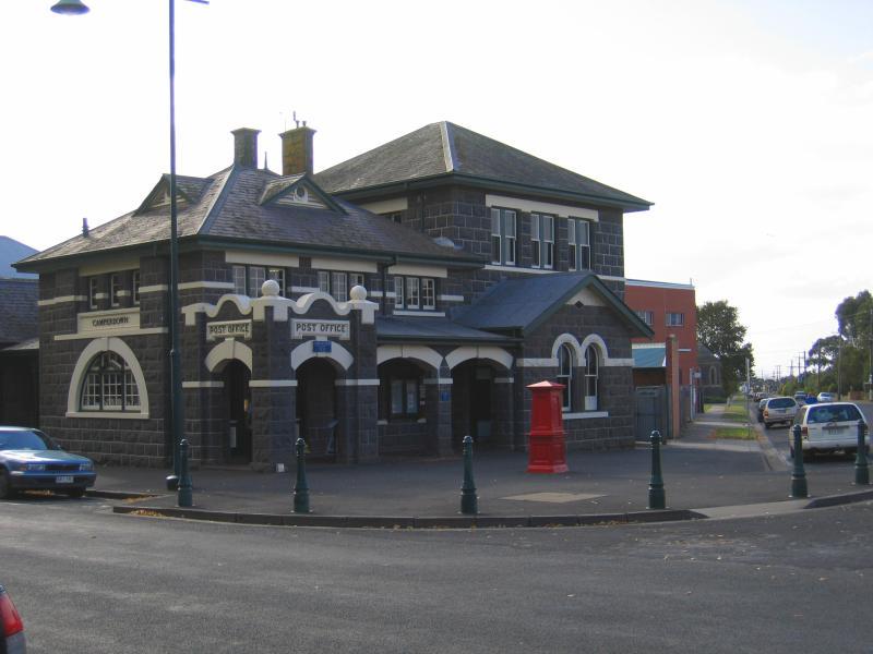 Camperdown - Shops and commercial centre, Manifold Street: Camperdown post office, corner Manifold St and Church St