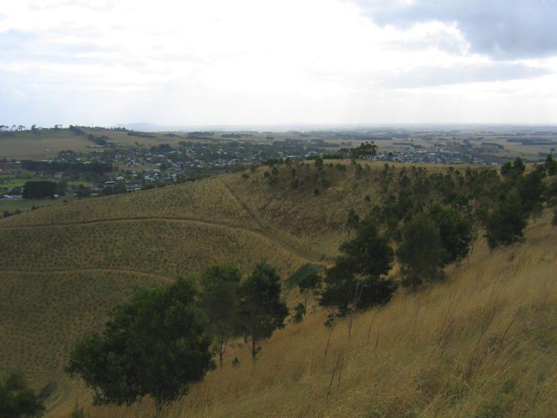 Camperdown - View from Mt Leura lookout: View north-west towards town centre
