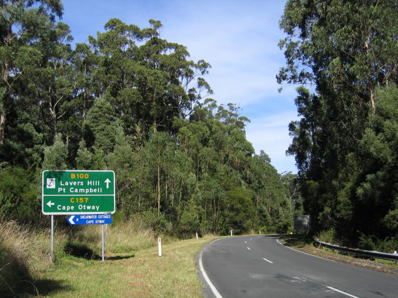 accommodation at otway national park map