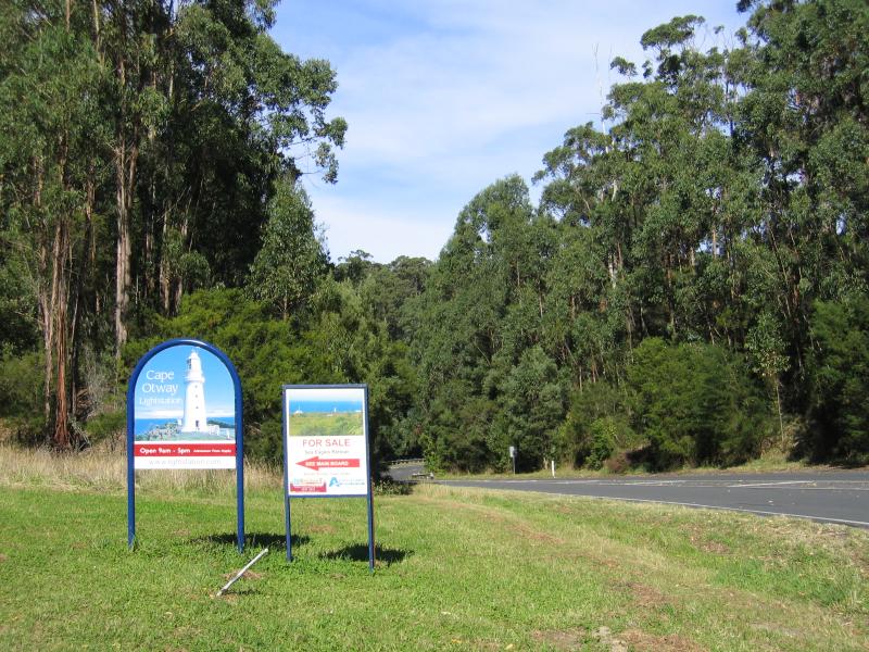 Cape Otway - Great Ocean Road east of Cape Otway: Great Ocean Road at Otway Lighthouse Road