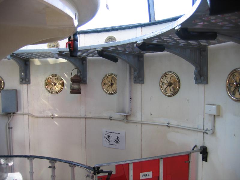 Cape Otway - Cape Otway Lightstation: Inside lighthouse at top