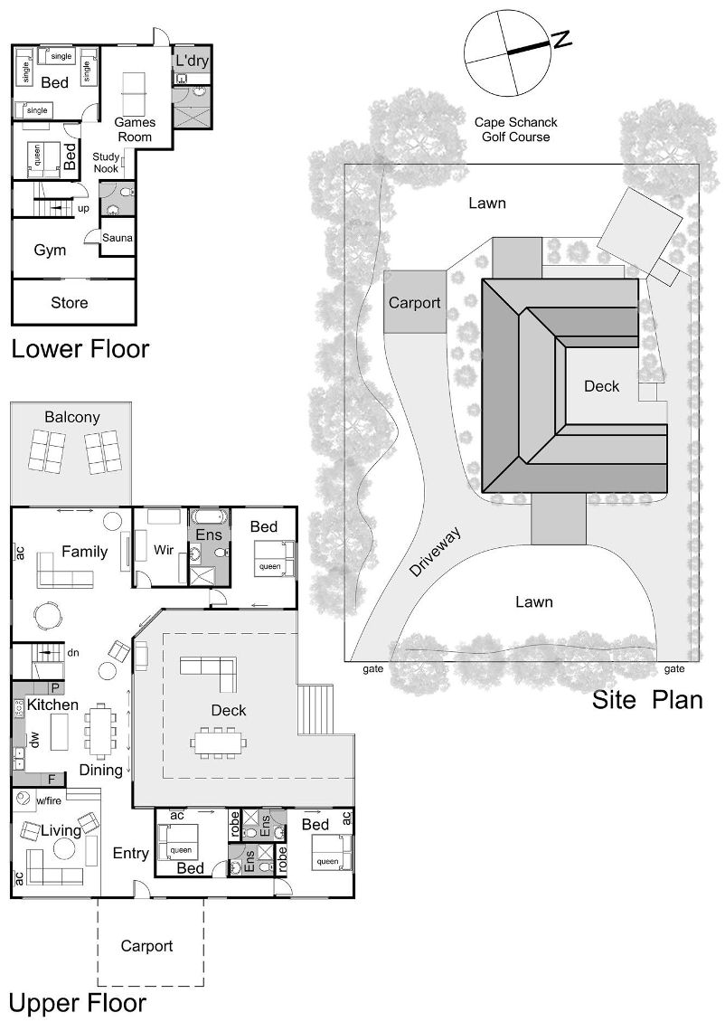 Cape House - Floor plan