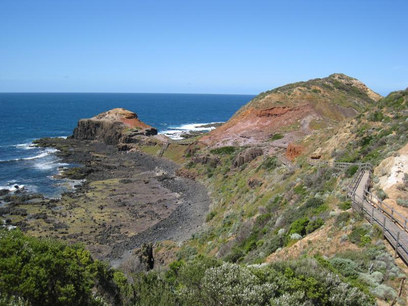 Cape Schanck - Cape Schanck Boardwalk: View south along boardwalk