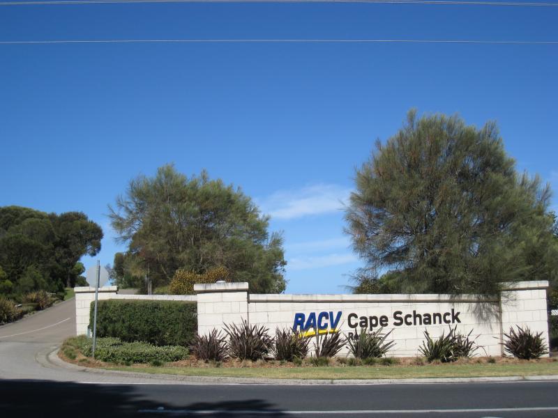 Cape Schanck - Cape Schanck Resort & Golf Course, Trent Jones Drive - Entrance to RACV Cape Schanck Resort, Boneo Rd at Trent Jones Dr