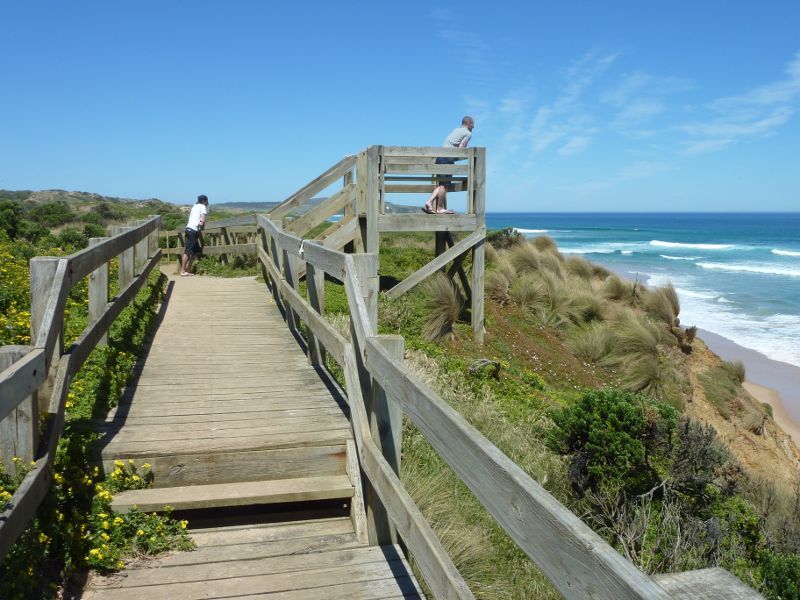 Cape Woolamai - The Colonnades, Woolamai Surf Beach, The Boulevard: Walkway and lookout on top of cliffs