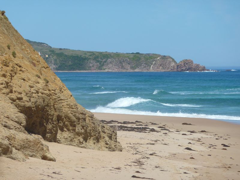 Cape Woolamai - The Colonnades, Woolamai Surf Beach, The Boulevard: South-easterly view along beach towards The Pinnacles