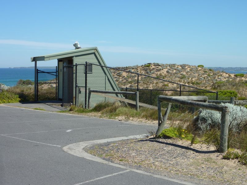 Cape Woolamai - Anzacs Beach, Woolamai Beach Road: Toilets at car park