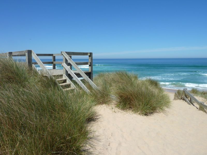 Cape Woolamai - Anzacs Beach, Woolamai Beach Road: Lookout along path to beach