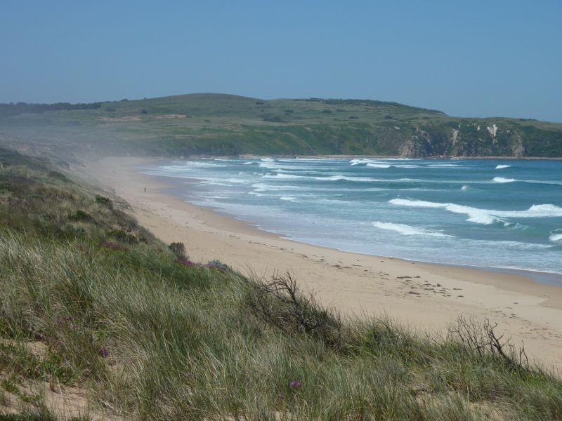 Cape Woolamai - Anzacs Beach, Woolamai Beach Road: South-easterly view along coast