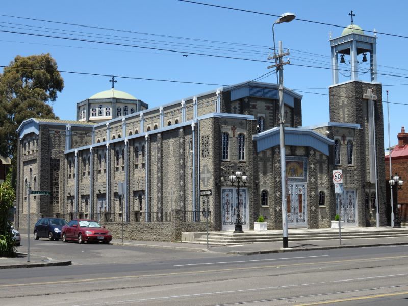 Carlton - Lygon Street, Carlton North: Greek Orthodox Church, corner Lygon St and Hughes St