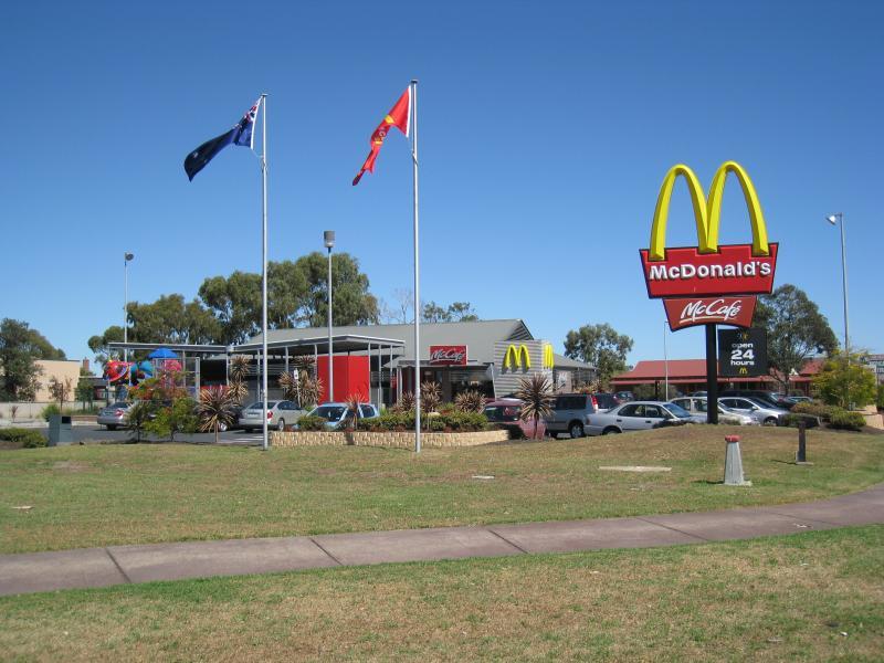 Chelsea - Springvale Road near Wells Road, Chelsea Heights: McDonalds, corner Springvale Rd and Edithvale Rd