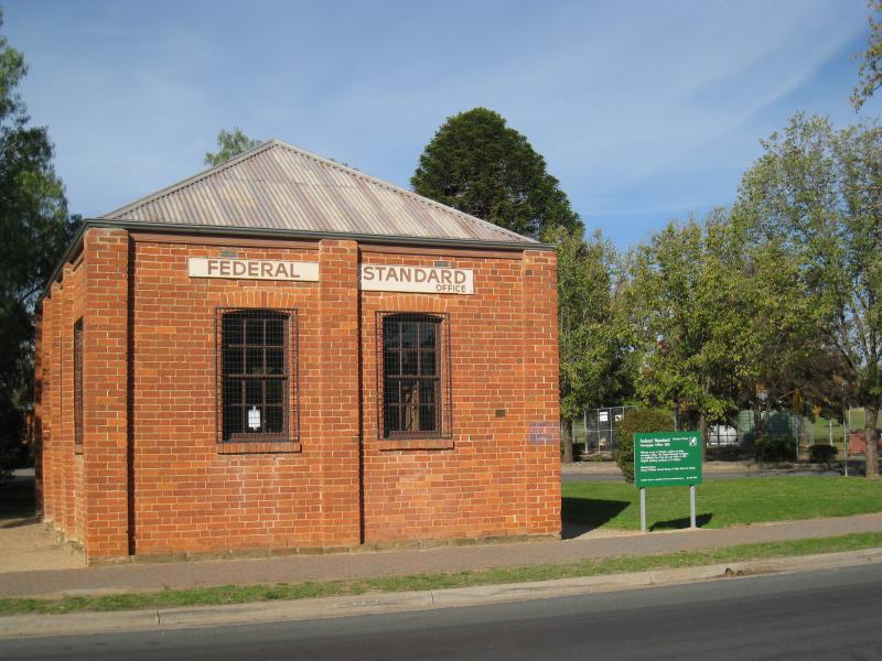 Chiltern - Main Street south of Conness Street: Former office of Federal Standard Newspaper, near corner of Main St and Alliance St