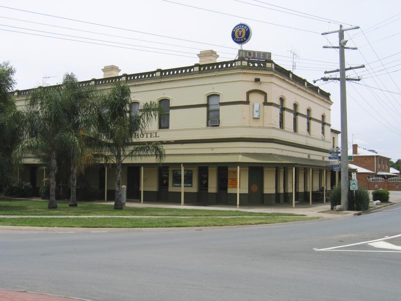 Cobram - The Mill End, Mookarii Street: Royal Victoria Hotel, corner Mookarii St and Warkil St