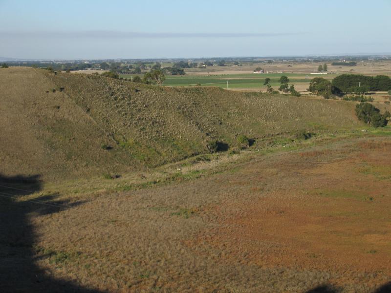 Colac - Red Rock Reserve playground: View east from playground