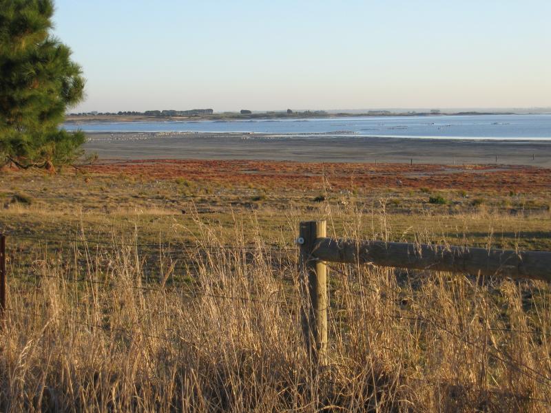 Colac - Lake Corangamite: View south-west across Lake Corangamite from Baynes Rd