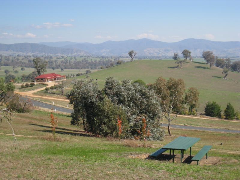 Corryong - Playles Lookout, Back Thowgla Road: South-westerly view across Back Thowgla Rd