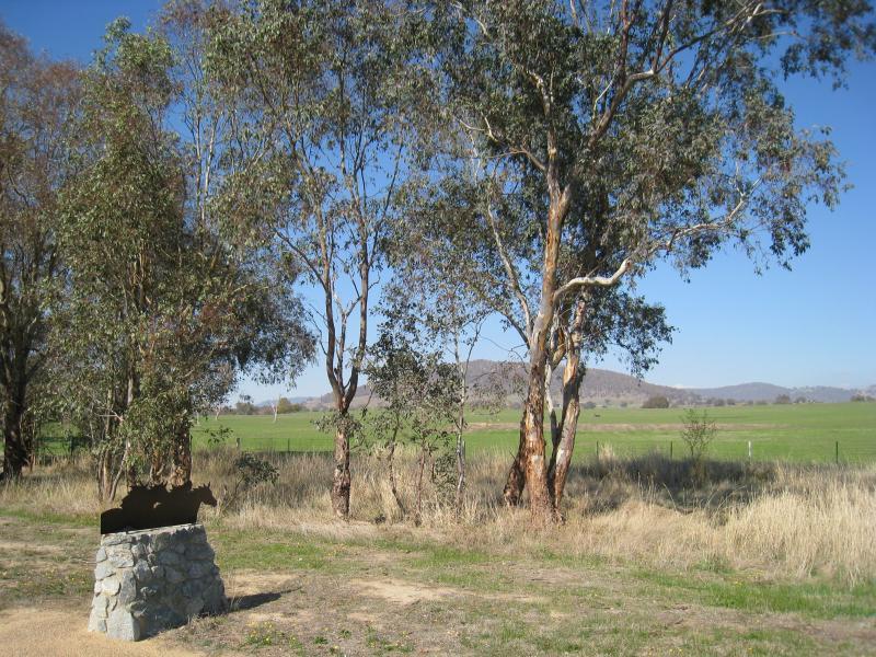 Corryong - Murray Valley Highway, west of Corryong: Southerly view, 2&frac12; km from town centre