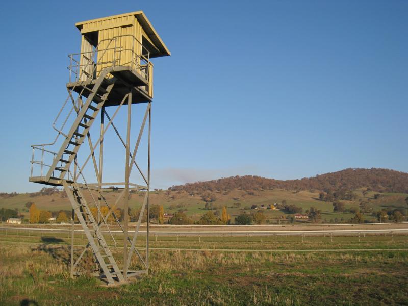 Corryong - Towong Racecourse: Lookout tower, north side of racecourse