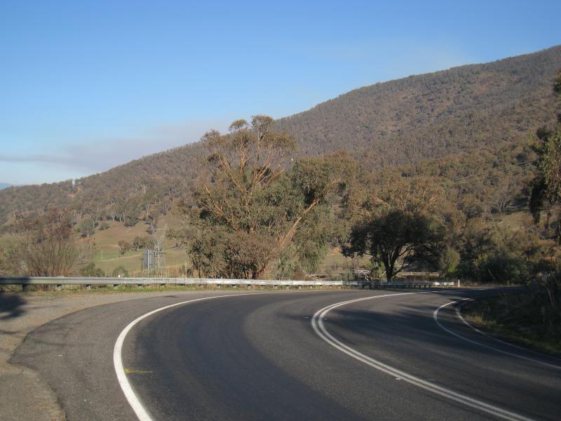 Corryong - Murray Valley Highway, between Murray River Road and Murray River: At Towong Gap lookout