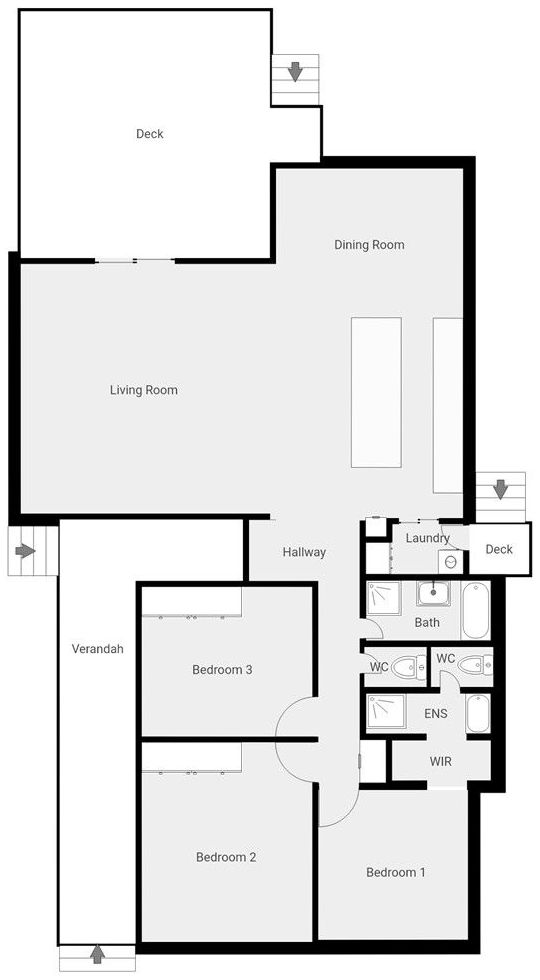 Beach House Silverleaves - Floor plan