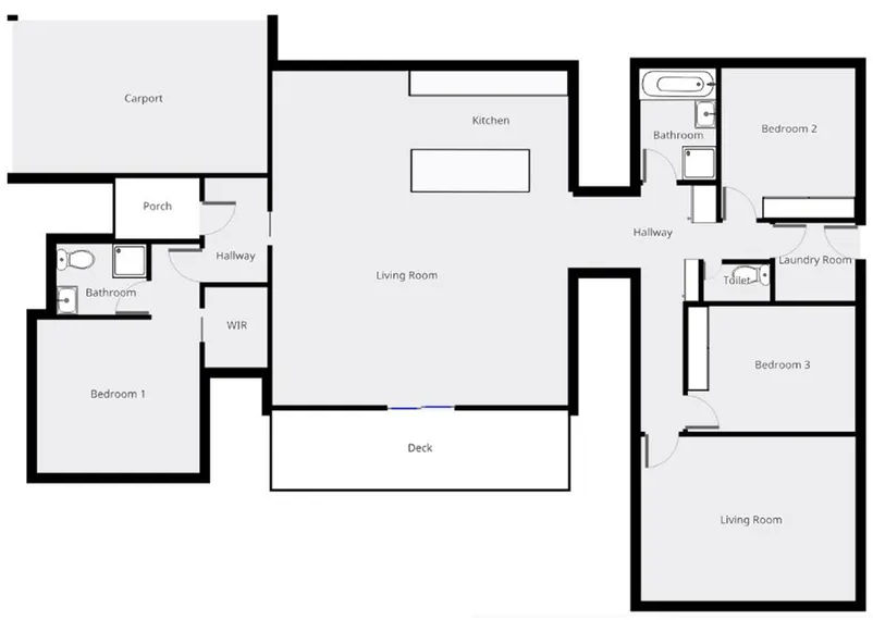 Beach Retreat on Koala - Floor plan