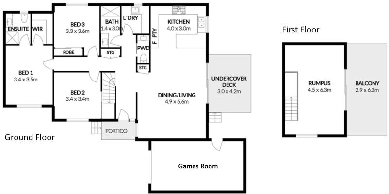 Blue Tides Getaway - Floor plan