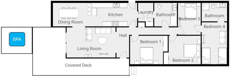 Church Street Retreat - Floor plan