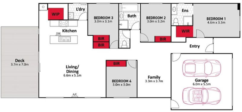 Kookaburra Corner - Floor plan