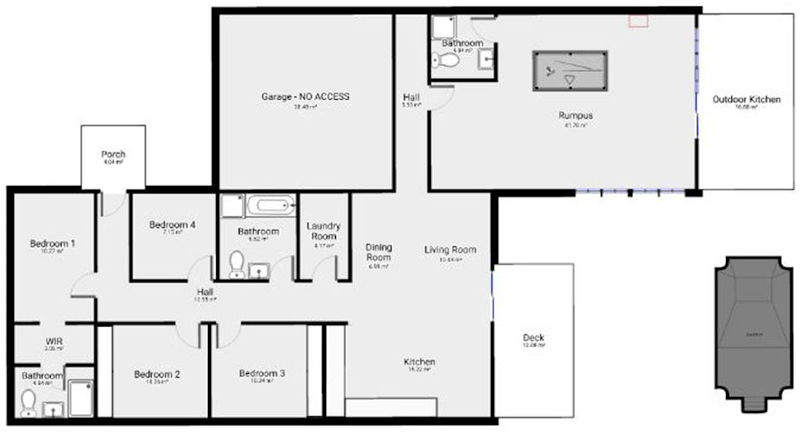 Miss B Haven - Floor plan