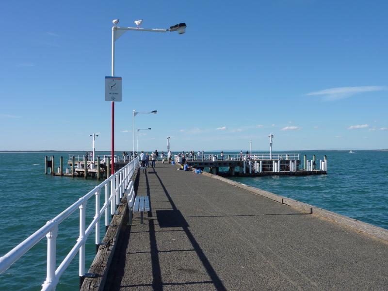 Cowes - Cowes Jetty, off The Esplanade - View north along jetty