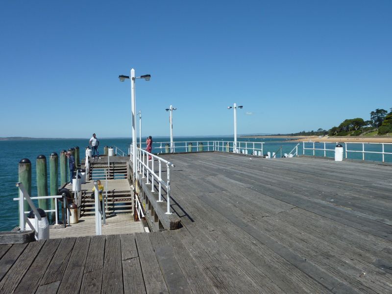 Cowes - Cowes Jetty, off The Esplanade: View along eastern arm of jetty