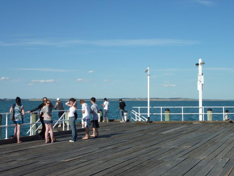 Cowes - Cowes Jetty, off The Esplanade: View from end of jetty towards French Island