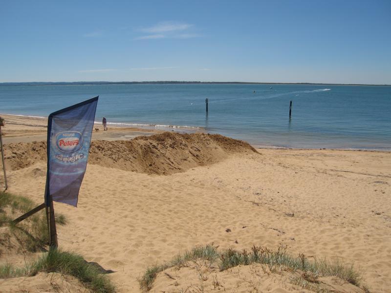 Cowes - Boat ramp and beach at end of Anderson Road - View towards boat ramp from cafe