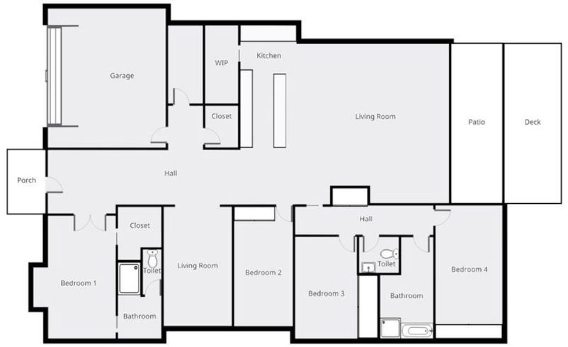 Rushmore Retreat - Floor plan