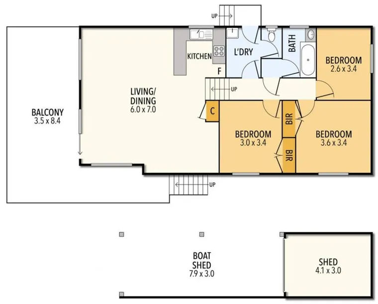Settlement Sands Cowes - Floor plan