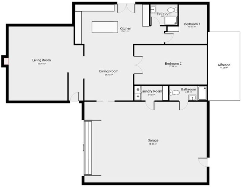 Thompson House Phillip Island - Floor plan