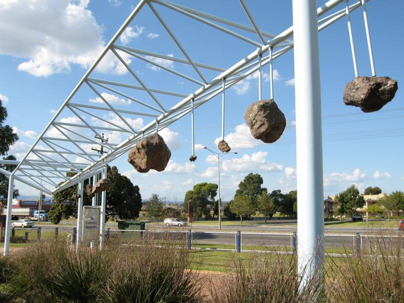 Cranbourne - Meteorite display and park, corner South Gippsland Highway and Camms Road: Meteorite display
