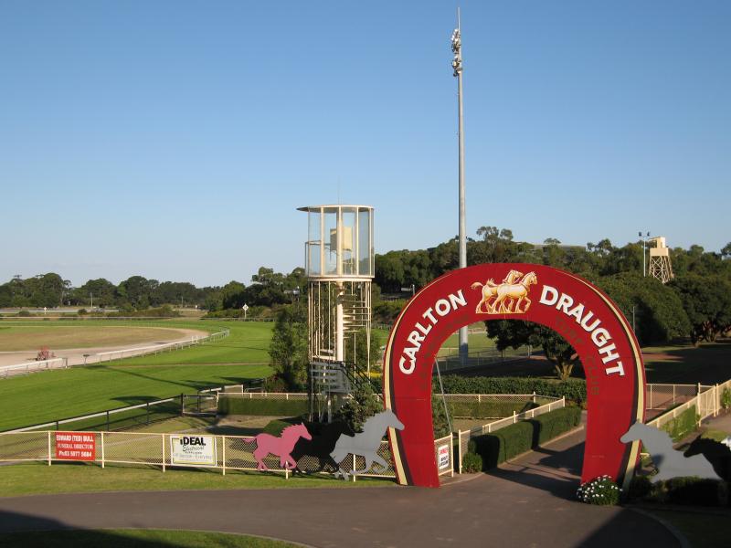 Cranbourne - Cranbourne Racecourse: View south from grandstand