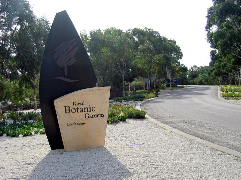 Cranbourne - Royal Botanic Gardens Cranbourne, Ballarto Road: Entrance to Royal Botanic Gardens at Ballarto Rd