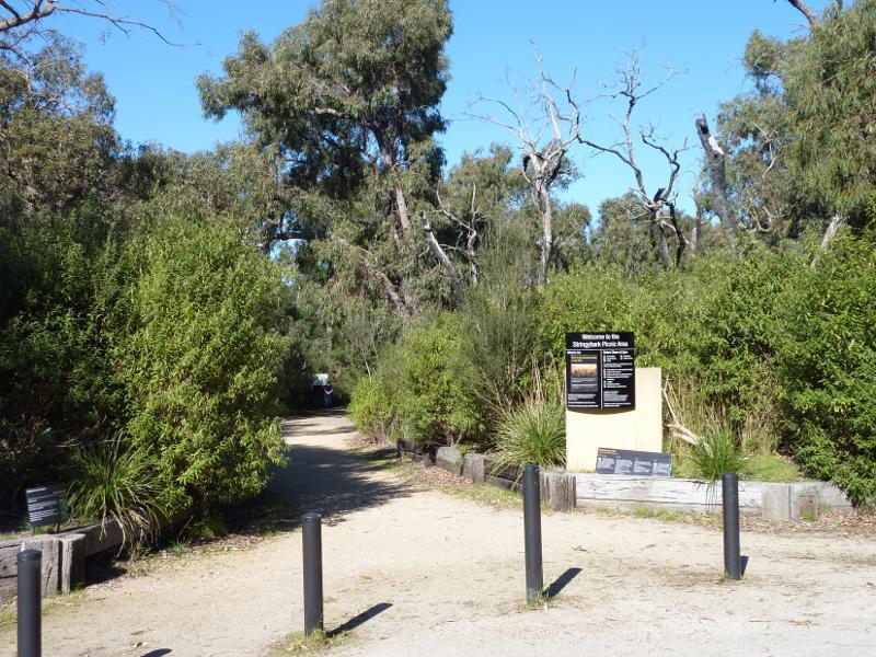 Cranbourne - Royal Botanic Gardens Cranbourne, Ballarto Road: Entrance to Stringybark Picnic Area at car park