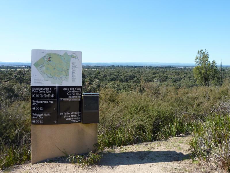Cranbourne - Royal Botanic Gardens Cranbourne, Ballarto Road: Map and information near Trig Point Lookout